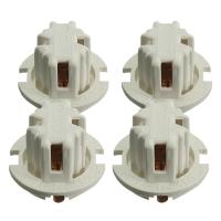 4 Pcs Car Auto Rear Tail Light Lamp Bulb Socket Holder for 7 Series X5 E53 E70 E65 X3 E83 White