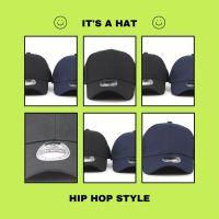 หมวกทรงฮิป-ฮอป DARK BLACK &amp; DARK BLUE HIP-HOP STYLE