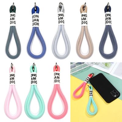 Keycord Ircbv สายถักพวงกุญแจตาข่ายสายโทรศัพท์ลานจอดสวนสีฟลูออเรสเซนต์