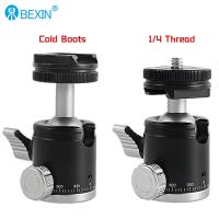 Limited Time Discounts BEXIN K19 Mini Cold Shoe Ball Head Dual Use 1/4 Screw Cold Shoe Aluminum Alloy For Camera Phone Speedlite Tripod Selfie Stick