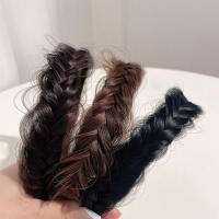 【Fairy Castle】New Korea Fashion Hair Band Fishbone Braid Wig Twist Braid Headband Hairpin Hair Accessories For Women