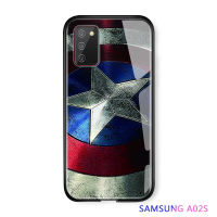 UCUC เคสโทรศัพท์เคสสำหรับ SamsungA02SปลอกGalaxy A02s Marvel SuperheroสำหรับManกัปตันอเมริกากันกระแทกกระจกเทมเปอร์เคสหลังฝาปิดซิลิโคนนุ่มEdgeปลอก