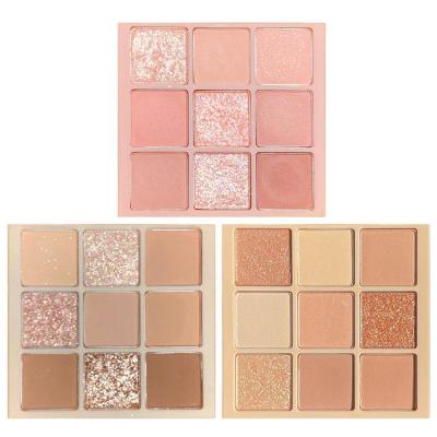 9 Color Eyeshadow Palette Blendable Makeup Palette Pigment Eye Shadow Pallete Waterproof Eye Shadow Professional Beauty Eye Makeup Kit Colorful Matte And Shimmer Pressed Eyeshadow advantage