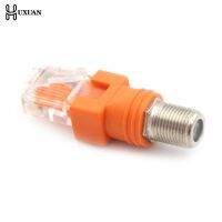 1Pcs F-Type Connector RF Female To RJ45 Male Coaxial Barrel Coupler Adapter Coax Adapter RJ45 To RF Connector