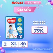 DUY NHẤT 24-29.11 GIÁ CHỈ CÒN 79K Tã dán Huggies Tràm trà gói jumbo size