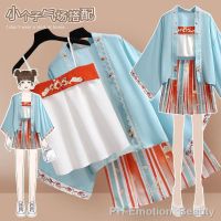 【LZ】﹍▼✗  Saia de manga larga de fadas hanfu camisa suspensórios plissado saia terno verão fino feminino vestido chinês saia conjunto traje cosplay