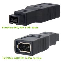 อะแดปเตอร์แปลงสายเคเบิล FireWire 400/800 1394 B 9 Pin เป็น 6 Pin 9p ตัวผู้ เป็น 6p ตัวเมีย อินเตอร์เฟซเสียง วิดีโอ