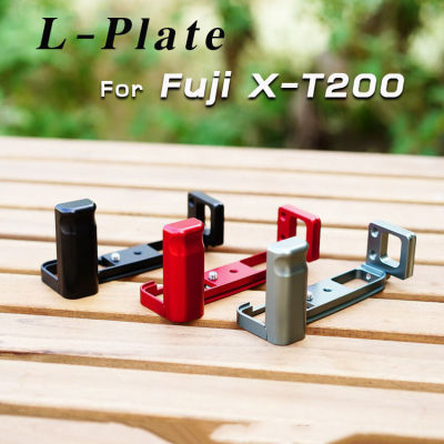 L-Plate Fuji XT200 กริปมือ X-T200 สีดำ-แดง-เทา