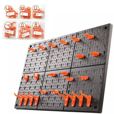 ◘✼ 10pc/set Wall-Mounted Hardware Tool Hanging board Hole plate hook Parts Storage box Garage Unit Shelving Tool organize Box