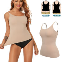 ฤดูร้อนที่ไร้รอยต่อ Shapewear ท็อปส์ผู้หญิงท้องควบคุมเรียบ Body S Haper ยกทรงเปลือยสีดำเสื้อกล้ามบางท้องบีบอัดเสื้อกั๊ก