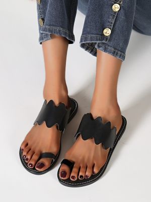 ขายดีที่สุด ioztt2023 - /♙ 2022 Sandals Ladies Leather Slippers Woman Flat Shoes Female Flip Flops Flats Chaussure