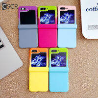 เคสซิลิโคนโทรศัพท์สีไล่ระดับสี CSCR สำหรับ Samsung Galaxy Z Flip 5 FLIP4 Flip 3บานพับฝาครอบเคสพีซีแข็งป้องกันทุก