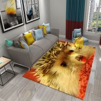 Bernicl 3D Hedgehog Carpet Cute Animal Rugs for Living Room Bedroom Floor Area Decor Mats Bathroom Toilet Door Entrance Non-slip