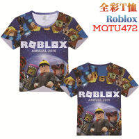 ผู้ชายผู้หญิงเด็ก roblo แขนสั้นเสื้อยืด 3D พิมพ์ดิจิตอลแขนสั้นฤดูร้อนใหม่แฟชั่นสบายๆหลวมด้านบน