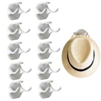 【YF】 Hat Hooks For Baseball Caps Self Adhesive Cowboy Cap Hanger Multi Functional Wall Mounted Cloth Organizer Home Office Closet