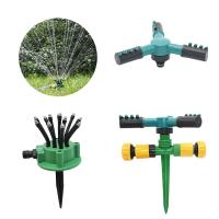 Automatic Rotating Sprinkler with Support Garden Lawn Rotary Watering Sprinklers 360 Degrees Farm Plant Irrigation Water Nozzle Watering Systems  Gard