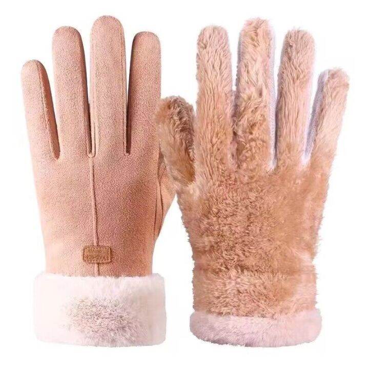 women-warm-hand-gloves-fashion-lady-autumn-winter-plush-windproof-finger-touchscreen-gloves-fleece-lined-thermal-outdoor-gloves-safety-gloves