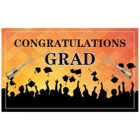 Graduation Party Backdrop Banner Extra Large 71x43.3 Inch Photo Booth Props(Random Style)
