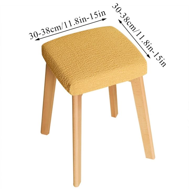 new-stretch-non-slip-stool-slipcover-kitchen-dining-seat-protector-slipcovers-solid-color-pleated-wedding-banquet-chair-cover