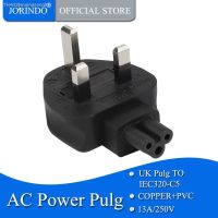 ❏ JORINDO UK TO IEC320 C5 conversion plugUK 3-Prong Male to IEC 320 C5 AC Power AdapterUK conversion plug