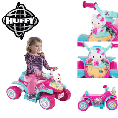 รถ Hello Kitty 6V Girls Electric Ride-On Bubble Quad สีชมพู โดย Huffy ราคา 5,990 - บาท