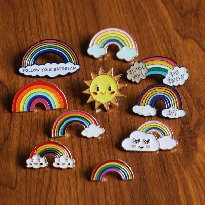 【CW】 Enamel Brooches Woman Alloy Badges Pins Collar Lapel Jewelry Gifts