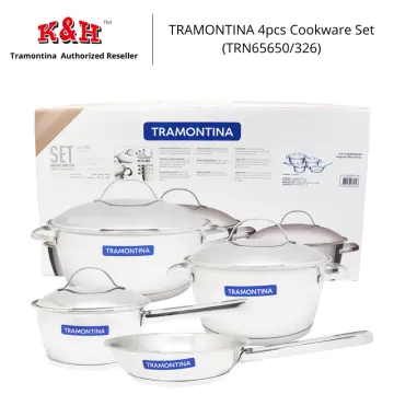 Tramontina Cookware Set Stainless Steel Tri-Ply Base, 80101/203Ds 