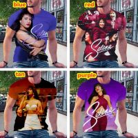 2023 pop แฟชั่น Selena Quintanilla พิมพ์3D T เสื้อลำลองแขนสั้น TEE