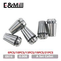 ชุดความแม่นยําสูง 0.008 Chuck ER16 1 ~ 10mm ER Collet สําหรับ CNC Milling เครื่องมือ ผู้ถือเครื่องแกะสลักเครื่องกลึง Mill Spring Chuck Nut