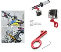 【100%-New】 xqwznb อุปกรณ์เสริมรถจักรยานยนต์จักรยานอลูมิเนียม Handlebar Mount Holder สำหรับ Hero2 3 3 + 4 SJ4000 Outdoor Action Camera