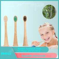 ZZOOI 100% Natural Bamboo Toothbrush Heads BPA Free For Philips Kids Sonicare HX3120 HX6011 HX6312 HX9363 R710 R Series Soft Brush