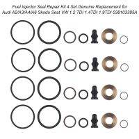 ตัวเปลี่ยนของแท้หัวฉีดน้ำมันชุดซ่อมซีลหัวฉีด4ชุดสำหรับ Audi A2 A3 A4 A6ที่นั่งสโกด้า VW 1.4 1.9 2.0TDI 1417010997