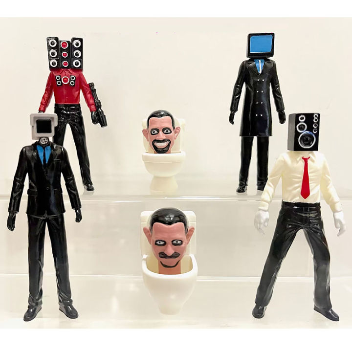 9pcs-skibidi-toilet-action-figure-speakerman-tv-man-monitor-man-model-dolls-toys-for-kids-gifts-collections