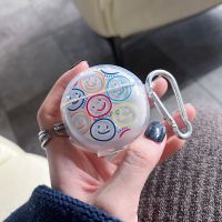 Cute Smiley Earphone Case For Original Air Pro 6 TWS Case Transparent Mini Pro 6 Bluetooth Earphone Charging Box Protective Case Wireless Earbud Cases