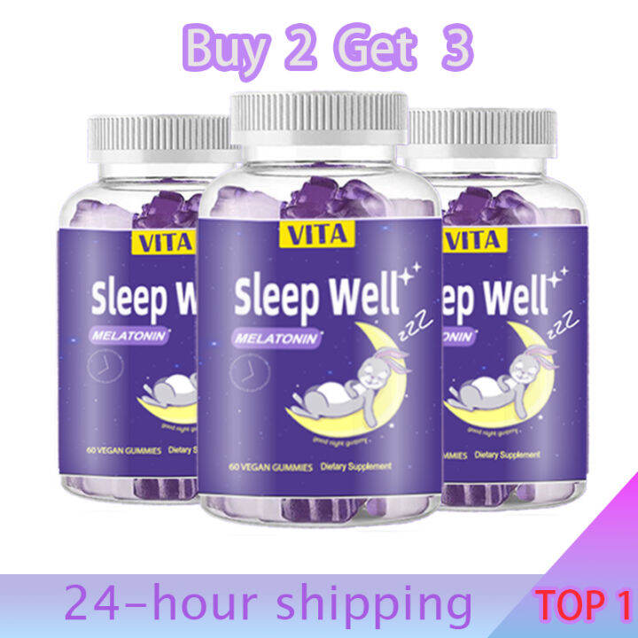 Melatonin Gummies Sleep Vitamins Gummy Sleep Aid 60 Gummies 6mg