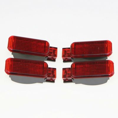 Qty 4 Car Red Door Panel Warning Light for Audi A7 A8 Q3 Q5 Q7 TT A3 S3 A6 S6 A4 RS3 RS4 A7 RS7 8KD 947 411 8KD947411