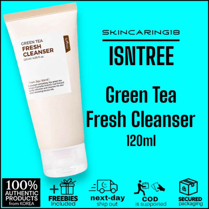 ISNTREE Green Tea Fresh Cleanser 120ml by SkinCaring18 Lazada PH