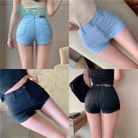 COD DSGERTRYTYIIO Denim Shorts High Waist Jeans Wide Leg Overalls Short Fashion Straight Womens Slim-Fit Stretch Split Super Long Hot Pants x TIMO