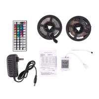 THLA3P 300Leds 3528 Smd Rgb Led Light Strip + 44 Key Ir Remote Controller Non-Waterproof Dc12V 60Leds Flexible Lighting Ribbon Tape