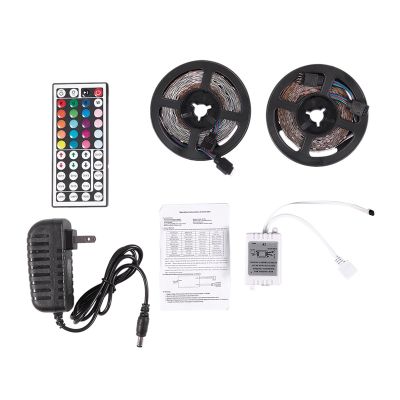 300Leds 3528 Smd Rgb Led Light Strip + 44 Key Ir Remote Controller Non-Waterproof Dc12V 60Leds Flexible Lighting Ribbon Tape