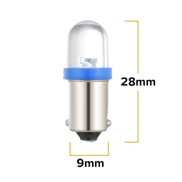 10x-ba9s-อุปกรณ์ไฟ-led-แผงเกจเส้นประหลอดไฟตกแต่งภายใน1815-t4w-สีน้ำเงินสีเหลืองสีเขียวสีแดง