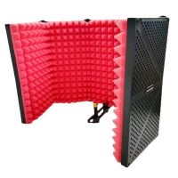 Studio Microphone Isolation Shield For Recording Living Broadcast Sound Absorbing Foam Wind Screen Foldable Isolation Cover