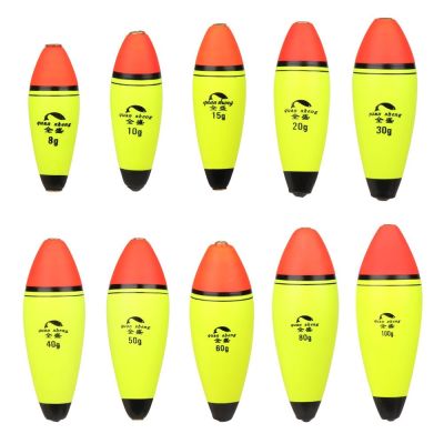 ✉☃ 1 PC High Quality Plastic Long/oval Buoyancy Fishing Float Eva Foam Ball Boia Bobber Fishing Tools