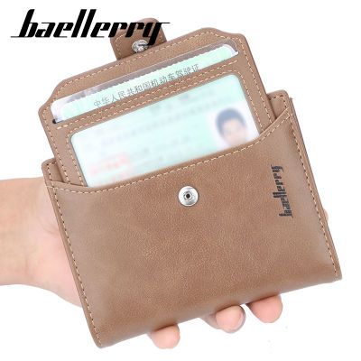 2020 New Men Wallets Fashion Short Desigh Zipper Card Holder Men Leather Purse Solid Coin Pocket High Quality Male Purse