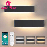 โคมไฟแบ็คดรอปเป่าลม Led 2.4G แอปรีโมทคอนโทรลอัจฉริยะปรับขึ้นลงโคมไฟสำหรับบ้านไฟติดบันไดห้องน้ำในบ้าน