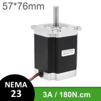 Nema 23 Stepper Motor 57มอเตอร์76มม. 180N.ซม. 3D เครื่องพิมพ์มอเตอร์สำหรับอุปกรณ์อัตโนมัติเครื่องแกะสลัก CNC 3D ชิ้นส่วนเครื่องพิมพ์