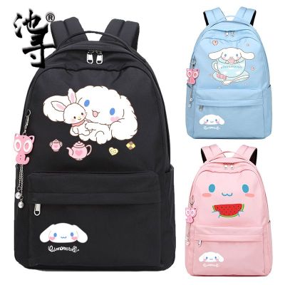 Kawaii Sanrio Schoolbag Womens Backpack Girl Campus Backpack All-Match Junior High School Student High School Student Gift