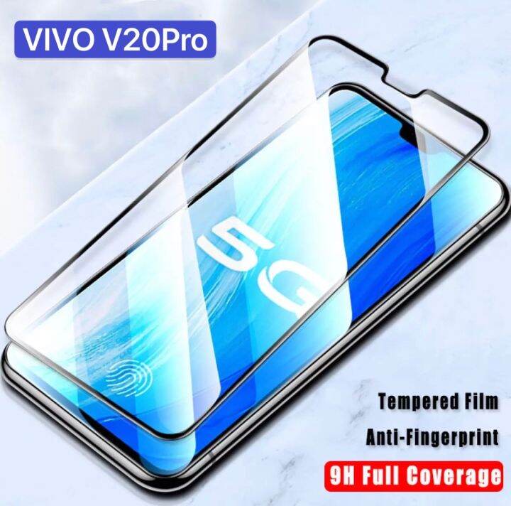 เก็บเงินปลายทาง-ฟิล์มกระจกนิรภัย-เต็มจอ-vivo-v20pro-ฟิล์มขอบดำ-ฟิล์มกันกระแทก-tempered-glass