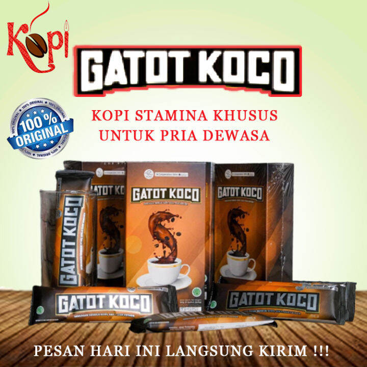 Promo 1.1 GATOT KOCO MINUMAN HERBAL COFFEE KOPI STAMINA VITALITAS