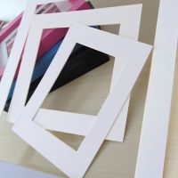 White Photo Mats Rectangle Paper Mounts For 6/7/8/10/16 Inch A4 A3 Photo Frames Decor Picture Mat Paper Picture Frame
